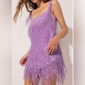 Taylor Swift Eras Tour -ROCKING TASSEL BACKLESS MINI DRESS- Brand New w/ tags